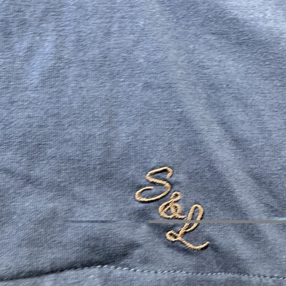 State & Liberty Blue Performance S/S Men's Button Front Size Large L - Picture 5 of 7